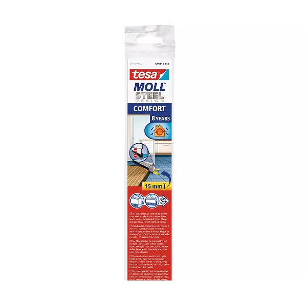 Dorpelstrip | Tesa | 1 meter (Nylon borstel, Aluminium, Actieve